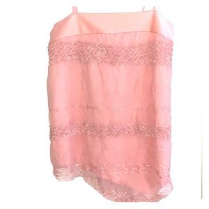 Pink lace top